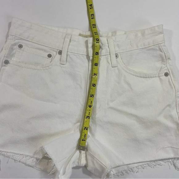New Madewell Relaxed Denim Shorts Tile White - Picture 7 of 9